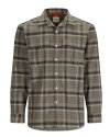 Simms Men's Coldweather Shirt - Size MD - Hickory Asym Ombre Plaid - CLOSEOUT