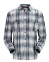 Simms Men's Coldweather Shirt - Size 2XL - Navy Sterling Plaid - CLOSEOUT