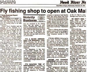Fly Fishing Shop to Open at Oak Mall