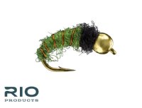 RIO Bead Head Caddis Larva - Green