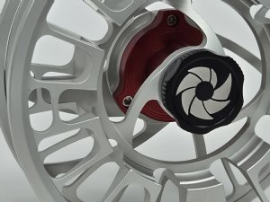Nautilus GTR Fly Reels - brished titanium - closeup