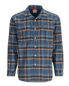 Simms Men's Coldweather Shirt - Size XL - Neptune / Sun Glow Ombre Plaid - CLOSEOUT