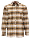 Simms Men's Coldweather Shirt - Size M - Dark Bronze Black Plaid - CLOSEOUT