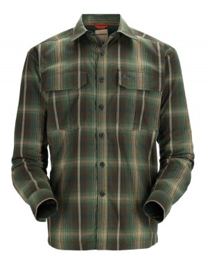 Simms Coldweather Shirt - Forest Hickory Plaid
