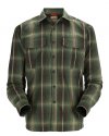 Simms Men's Coldweather Shirt - Size 2XL - Forest Hickory Plaid - CLOSEOUT