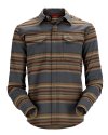 Simms Men's Gallatin Flannel LS - Size L - Multicolored Stripe - CLOSEOUT