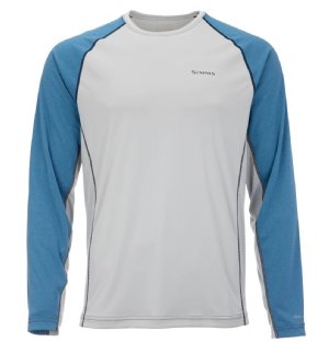 Simms Men's Solarflex Crewneck - Nightfall Heather / Sterling