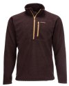 Simms Rivershed Quarter Zip - Size M - Mahogany - CLOSEOUT