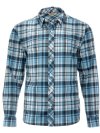 Simms Men's Stone Cold LS Shirt - Nightfall Madras Plaid - Size M - CLOSEOUT