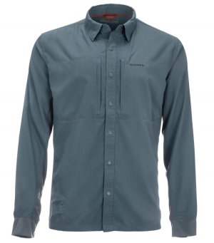 Simms BugStopper Intruder BiComp LS Shirt - Storm