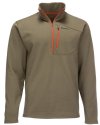 Simms Thermal Qtr Midlayer Zip Top - Dark Stone