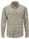 Simms Men's Brackett LS Shirt - Size XL - Dark Stone Classic Plaid - CLOSEOUT