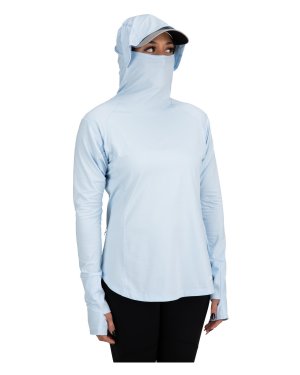 Simms Women's Solarflex Cooling Hoody - Ice