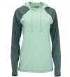 Simms Women's BugStopper Solarflex Hoody - Size XL - Opal Heather - CLOSEOUT