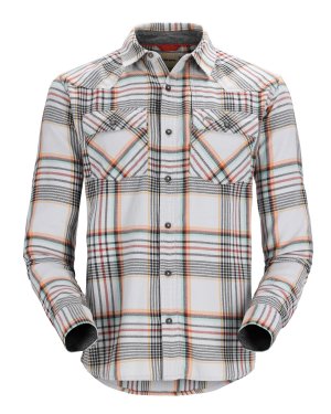 Simms Men's Santee Flannel - Sterling / Clay / Carbon Neo Plaid