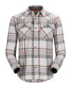 Simms Men's Santee Flannel - Size L - Sterling Clay Carbon Neo Plaid - CLOSEOUT