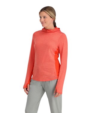 Simms Women's Solarflex Hoody - Watermelon Heather