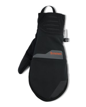 Simms Windstopper Foldover Fishing Mitt - Black