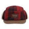 Simms Coldweather Cap - Red Buffalo Plaid