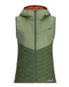 Simms Women's Fall Run Hybrid Hooded Vest - Size LG - Dark Clover/Riffle Green - CLOSEOUT