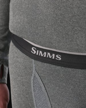 Simms Men's Strata 160 Base Layer Bottom - Dark Grey Heather