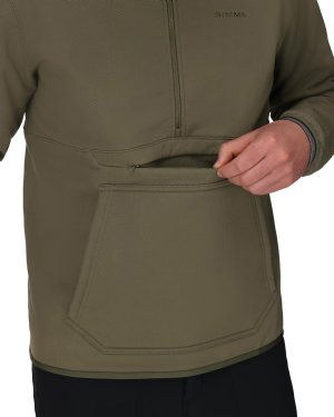 Simms Men's Strata 330 Half-Zip Hoody - Loden