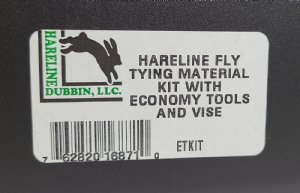 Hareline Fly Tying Material Kit with Economy Tools