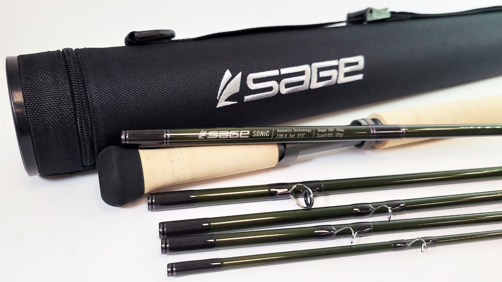 Sage Sonic 6 Piece Spey Rods - Free Fly Line