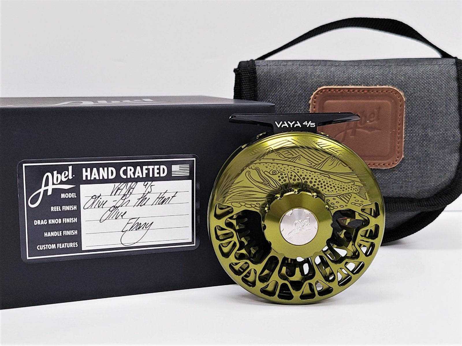 Abel Vaya Fly Reels - 4/5 Underwood On The Hunt Olive - in Stock