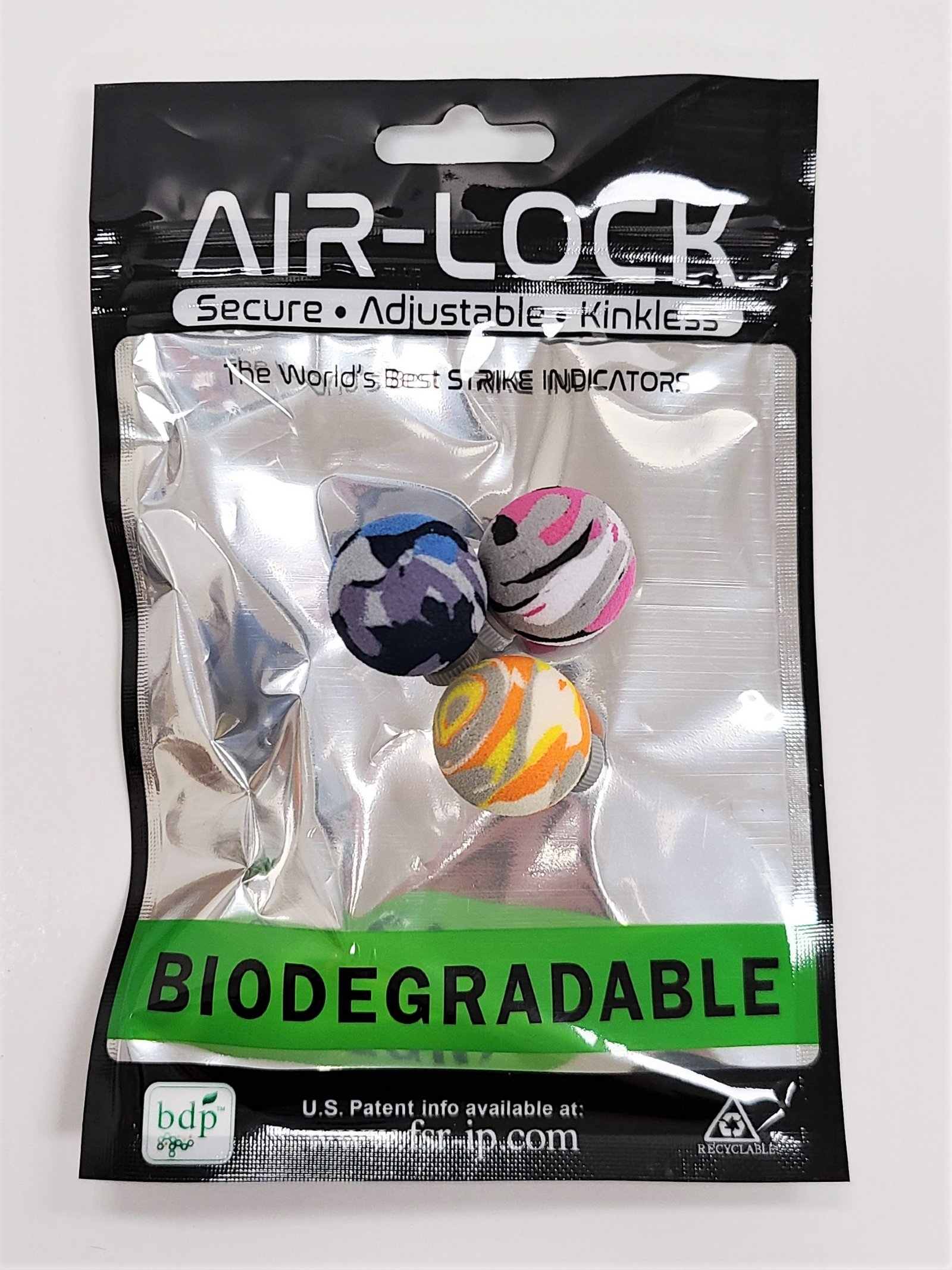Air-Lock New AirLock Strike Indicators 3 PK Biodegradable Fly Fishing  Adjustable