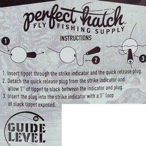 Perfect Hatch Quick Release Strike Indicators - Medium Round 4 Pack