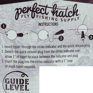 Perfect Hatch Quick Release Strike Indicators - Small Pear Shape 4 Pack