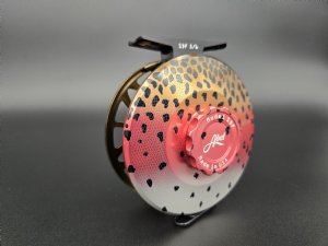Abel SDF 5/6 Fly Reel - Solid Back Native Rainbow