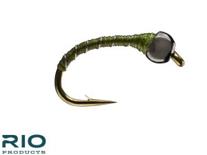 Tungsten Zebra Midge - Olive