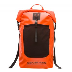 Grundens Bootlegger Roll Top Backpack 30L - Red Orange