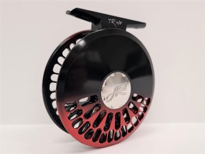 Abel TR Fly Reel - 4/5 Black Red Fade