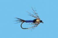 Bead Head Soft Hackle Copper Nymph - Blue