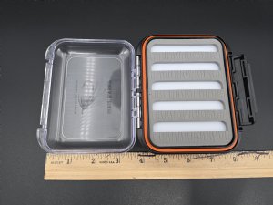 GFS Logo Fly Box - Medium Double Sided Waterproof w/ Slotted Foam
