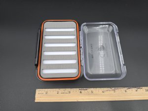 GFS Logo Fly Box - Large Double Sided Waterproof w/ Slotted Foam