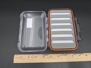 GFS Logo Fly Box - Large Double Sided Waterproof w/ Slotted Foam