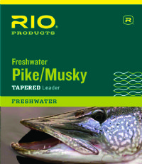 RIO Pike / Musky Leader 7.5ft, 30lb/40lb Shock w/Snap - Closeout