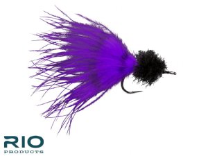 Marabou Toad Barred - Black / Purple