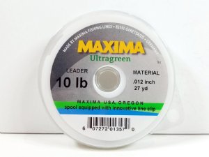 Maxima Ultragreen leader tippet spool