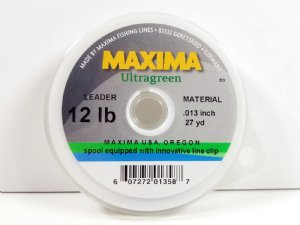 Maxima Ultragreen leader tippet spool