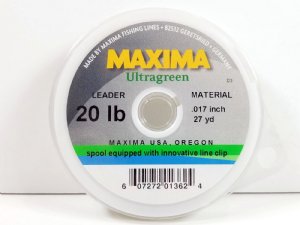 Maxima Ultragreen leader tippet spool