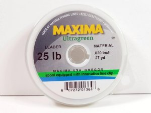 Maxima Ultragreen leader tippet spool