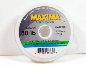 Maxima Ultragreen leader tippet spool