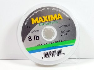 Maxima Ultragreen leader tippet spool