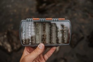 Fishpond Tacky Pescador Fly Box - Medium - Burnt Orange / Clear