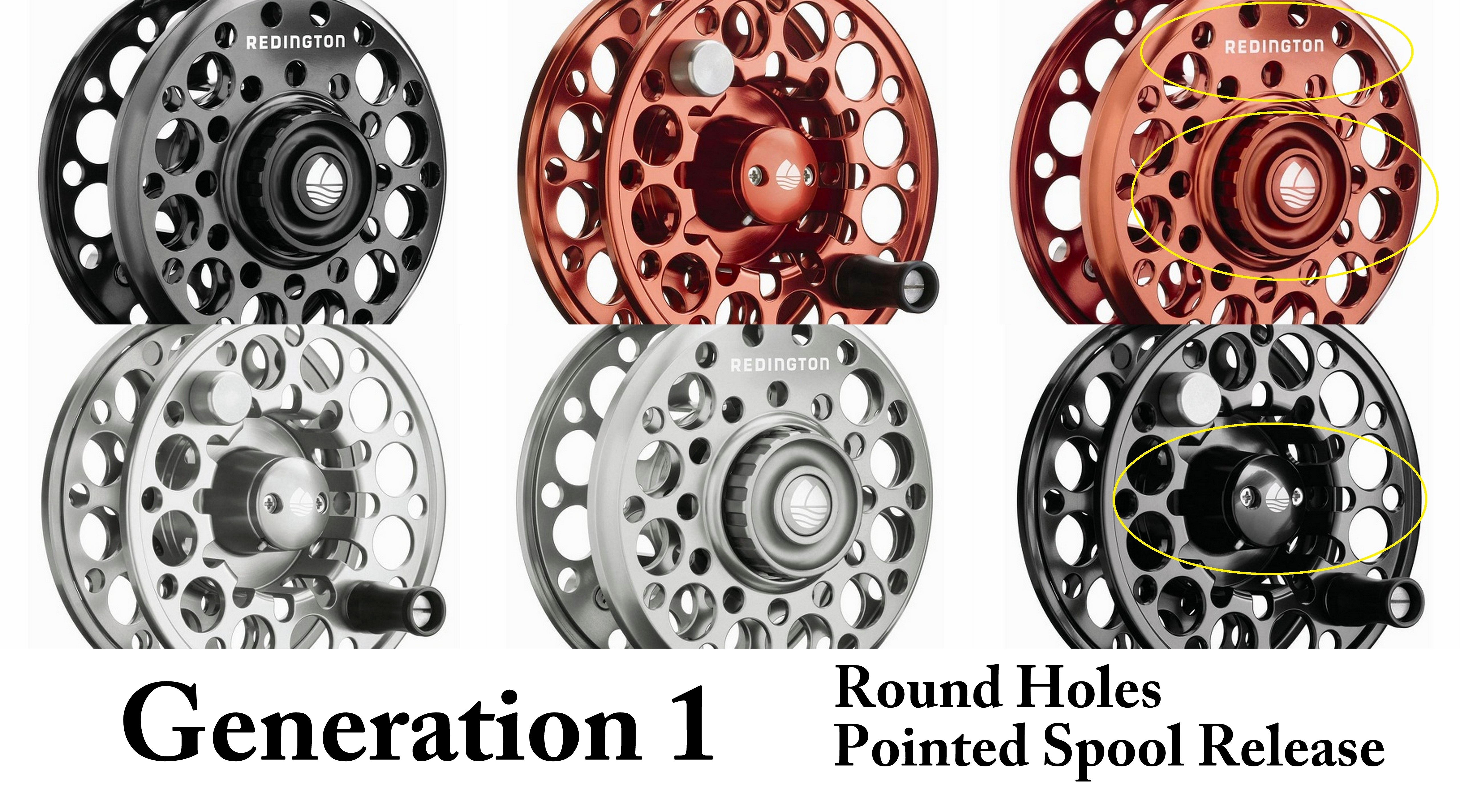 Redington Rise Series Fly Reel - Spool Glacial 3/4